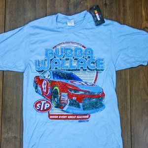 New With Tags Nascar Bubba Wallace Tee Shirt Blue